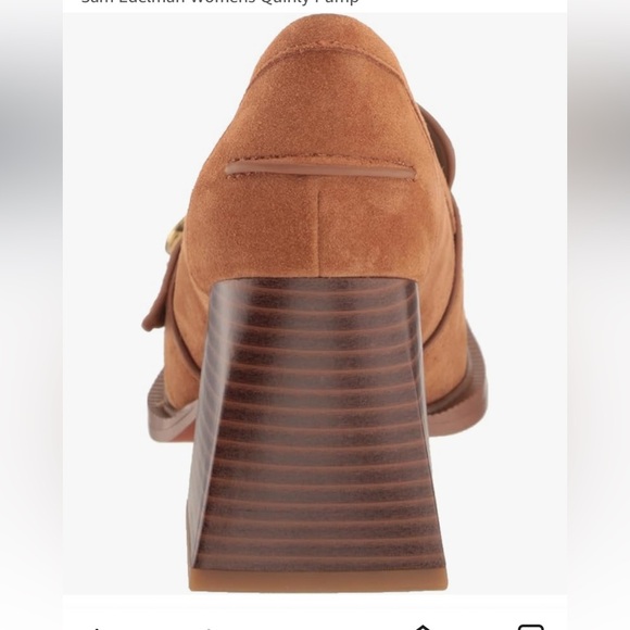 Sam Edelman Tan Loafers with Gold Accent - Picture 3 of 15